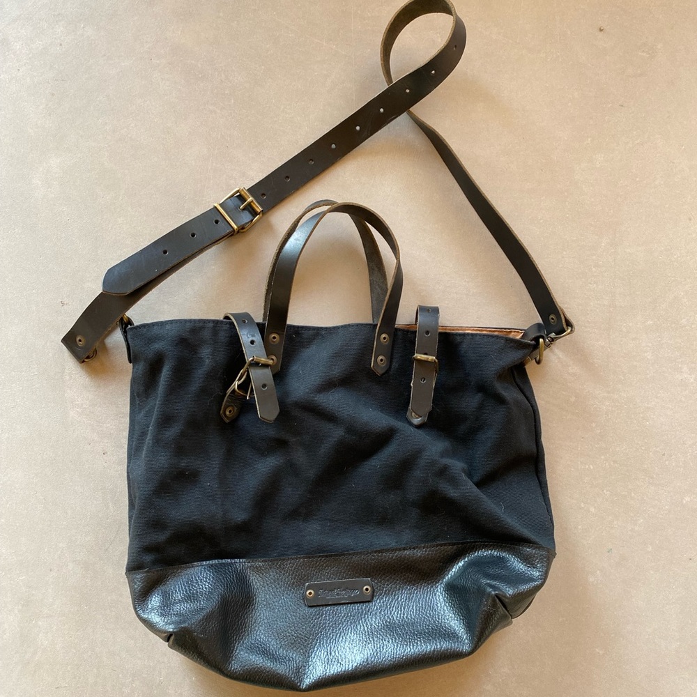 Natural Heritage Waxed Canvas and Leather Bag